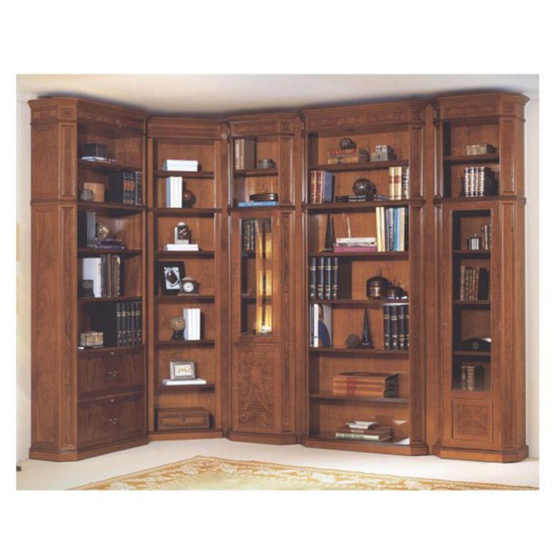 GENESIS Βιβλιοθήκηχειροποίητη γωνιακή βιβλιοθήκη