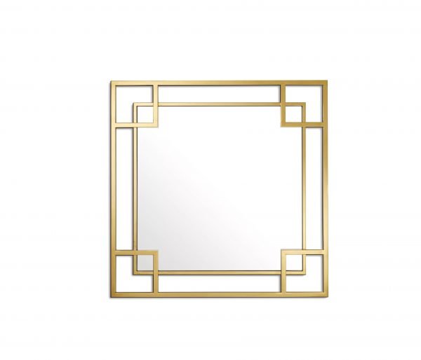 golden art deco mirror