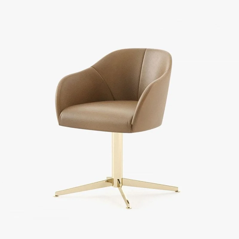 LILY Office chairoffice chair made of metal and leather