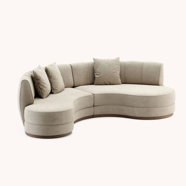 corner curvy sofa