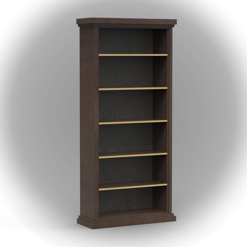 βιβλιοθήκη με χρυσά ράφια