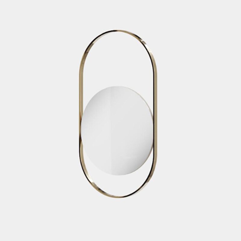 DAKYN Καθρέπτηςμεταλλικός οβάλ καθρέπτης