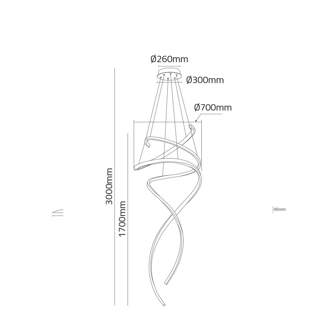 DOUBLE HELIX Κρεμαστό φωτιστικό - Image 4